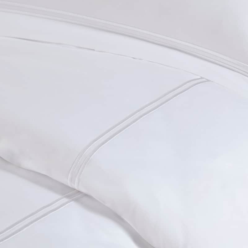 Madison Park Signature 500 Thread Count Luxury Collection 100% Cotton Sateen Embroidered Comforter Set