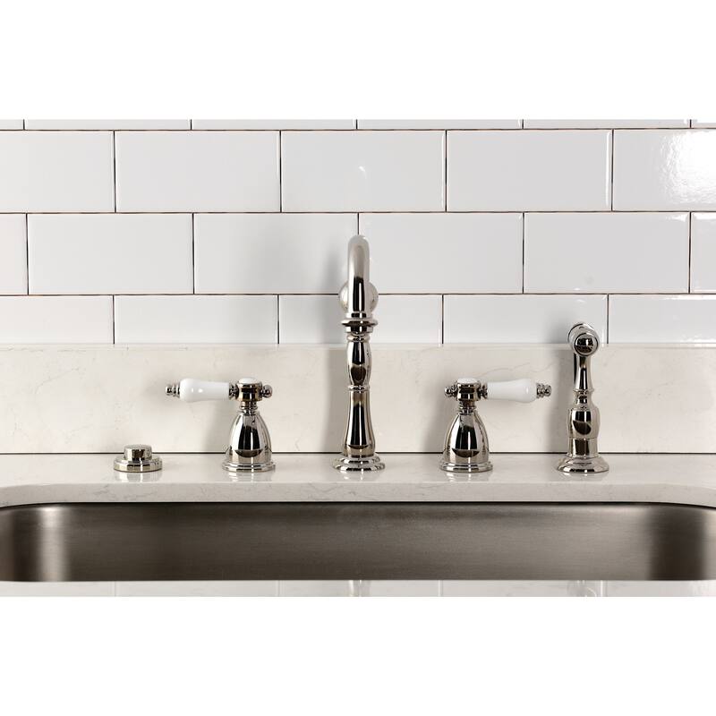 Kingston Brass Bel-Air 1.8 GPM Widespread Kitchen Faucet - Includes