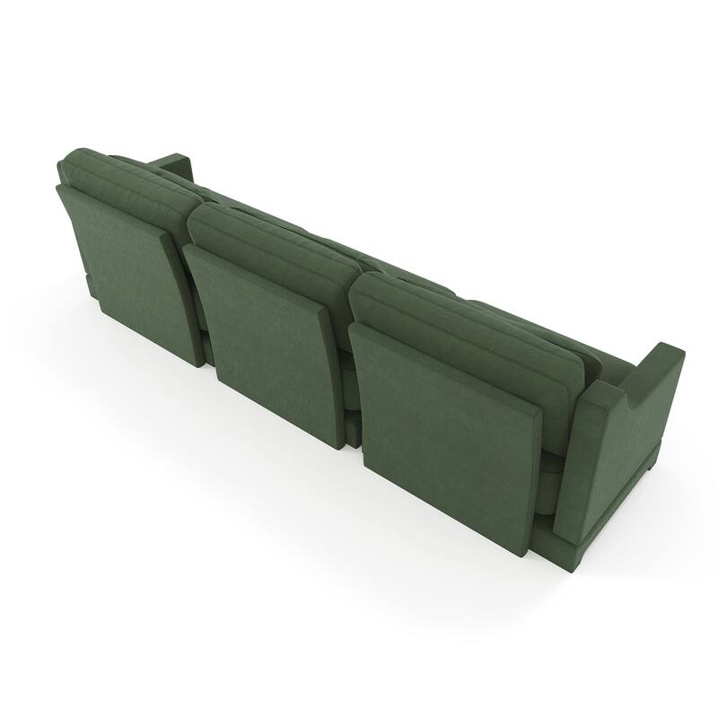 GDFStudio - Calliope Three-Seater Chenille Sofa