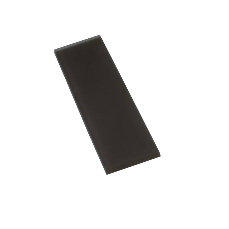 Apollo tile 3" x 12" Colorway Matte Ash Gray Glass Tile (5 sq ft/case) - 20 Pack