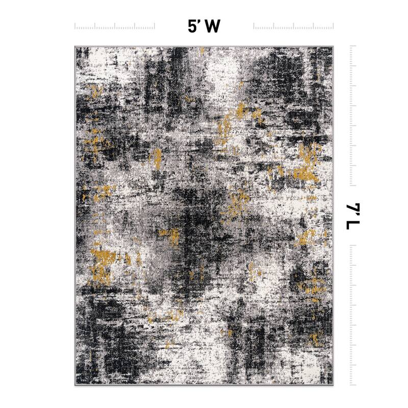World Rug Gallery Adare Contemporary Abstract Area Rug