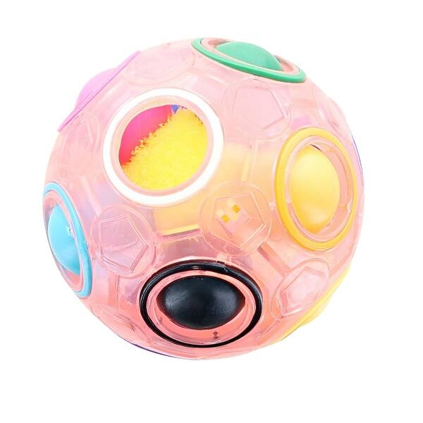 Shatchi 2 Palline Fidget Arcobaleno - Puzzle Magico Stile Cubo Di Rubik - Antistress E Regalo