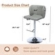 preview thumbnail 13 of 76, Upholstered Adjusatble Swivel Bar Stools Set of 2