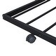 preview thumbnail 13 of 15, Black Full Size Metal House Bed with Trundle and Roof for Kids, Boys and Girls, Bedroom
