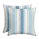 Option French Blue Linen Stripe