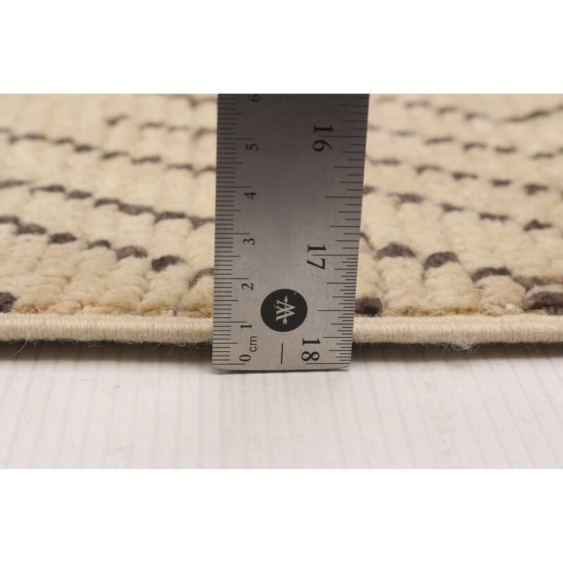 ECARPETGALLERY Hand-knotted Pak Finest Marrakesh Cream Wool Rug - 8'10 x 12'4