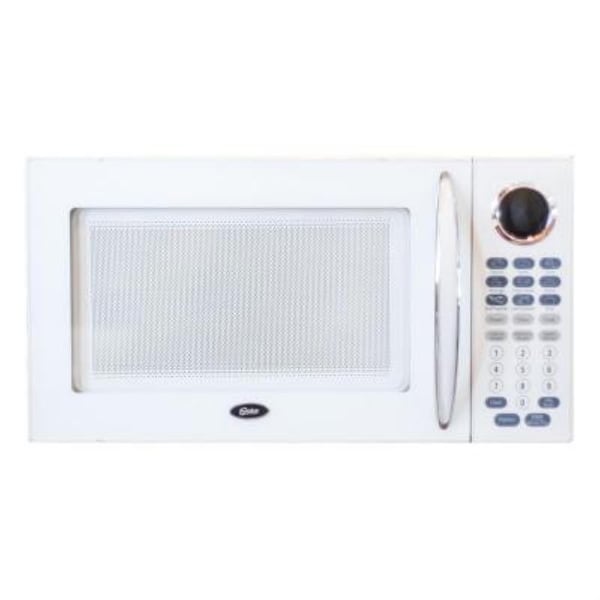 Oster OGB81101 1.1-Cubic Foot Digital Microwave Oven, White - Bed