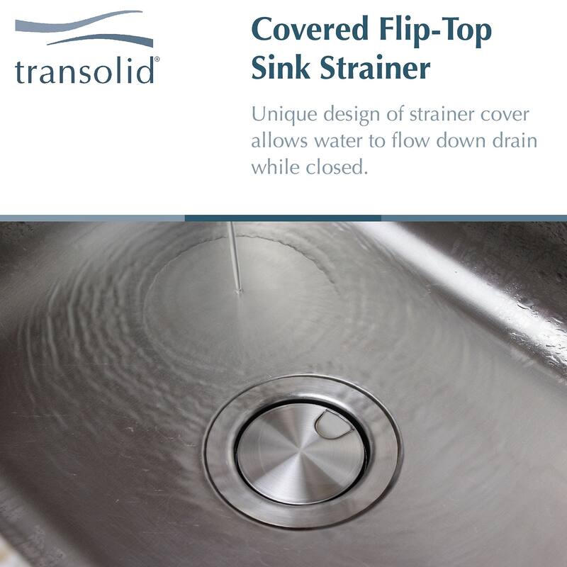 Transolid Porter 18" x 21" Farmhouse/Apron Front Kitchen Sink - 21" x 18" x 10" - 21" x 18" x 10"