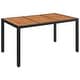 preview thumbnail 24 of 91, vidaXL 3 Piece Patio Dining Set with Cushions Black Poly Rattan - 18.9" x 21.7" x 34.6"