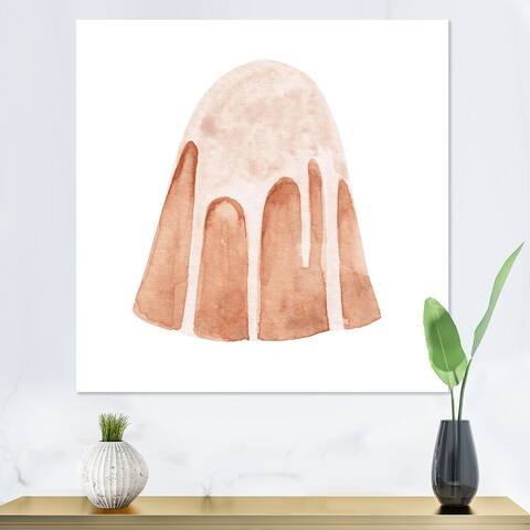 Designart 'Easter Cake On White' Traditional Canvas Wall Art Print