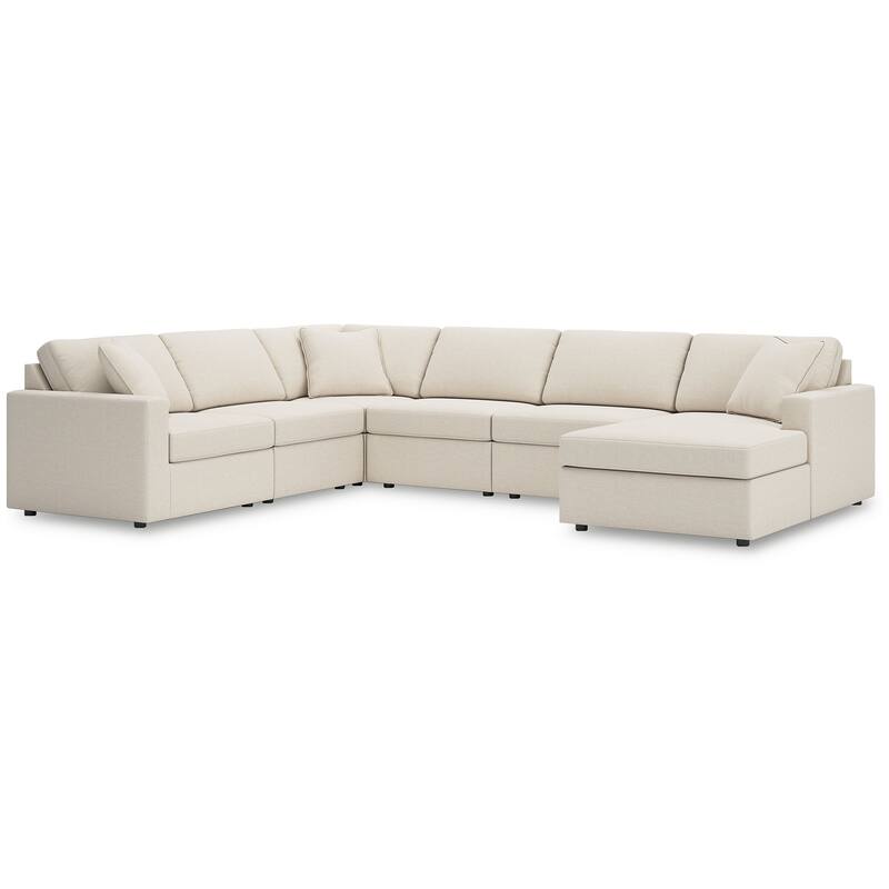 Signature Design by Ashley Modmax 6-Piece Sectional with Chaise - Beige - Left Facing