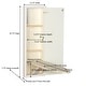 preview thumbnail 6 of 5, Household Essentials In Wall Recessed Ironing Board Cabinet with Storage Shelves - 7.8"L x 15.8"W x 47.8"H