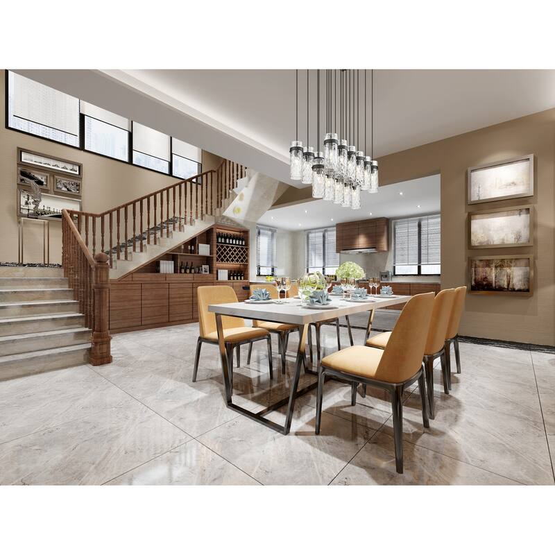 Z-Lite 7002P5-17L Fontaine 17 Light 44" Wide Linear Chandelier