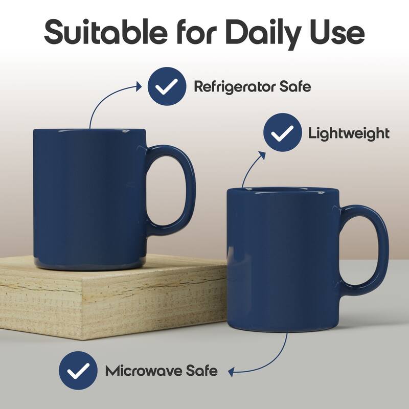 Omniware Teaz Cafe 11 oz Classic Mug - 3" D x 3.75" H