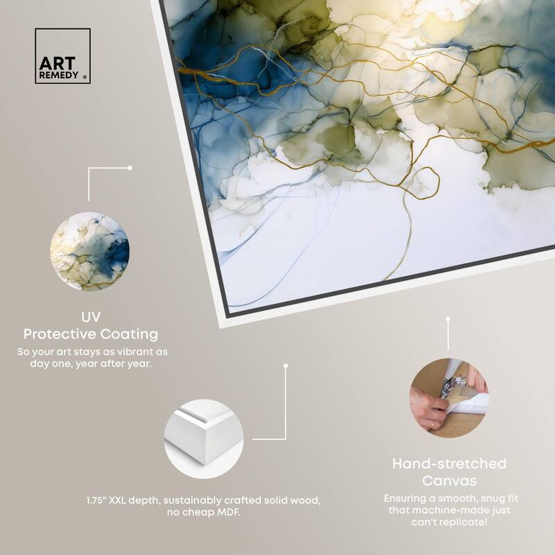 Fluid Geode Canvas by Art Remedy