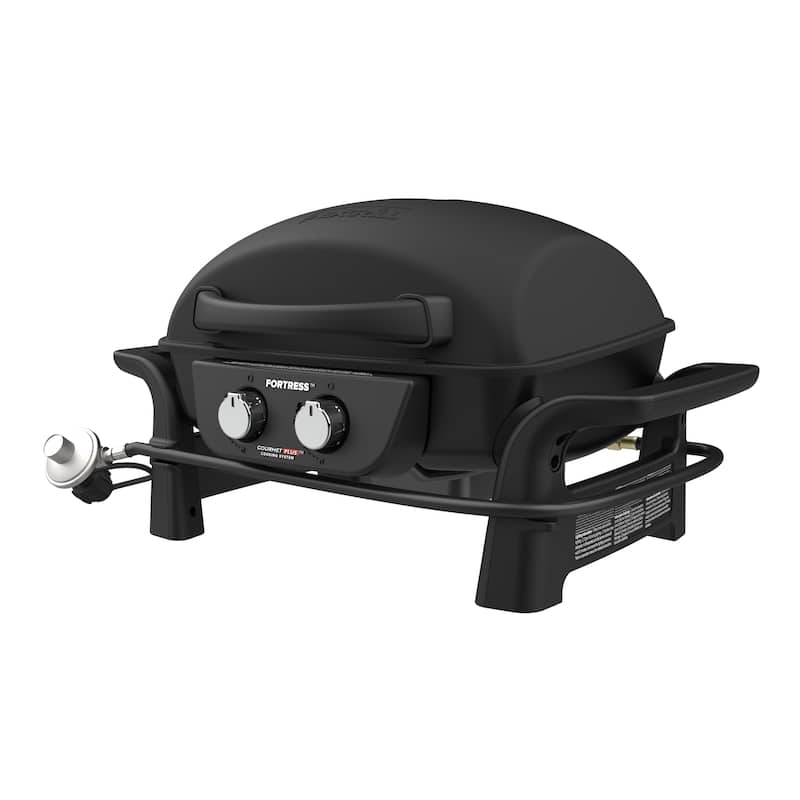 Nexgrill Fortress 2-Burner Cast Aluminum Gas Grill with Gourmet Plus Cooking System