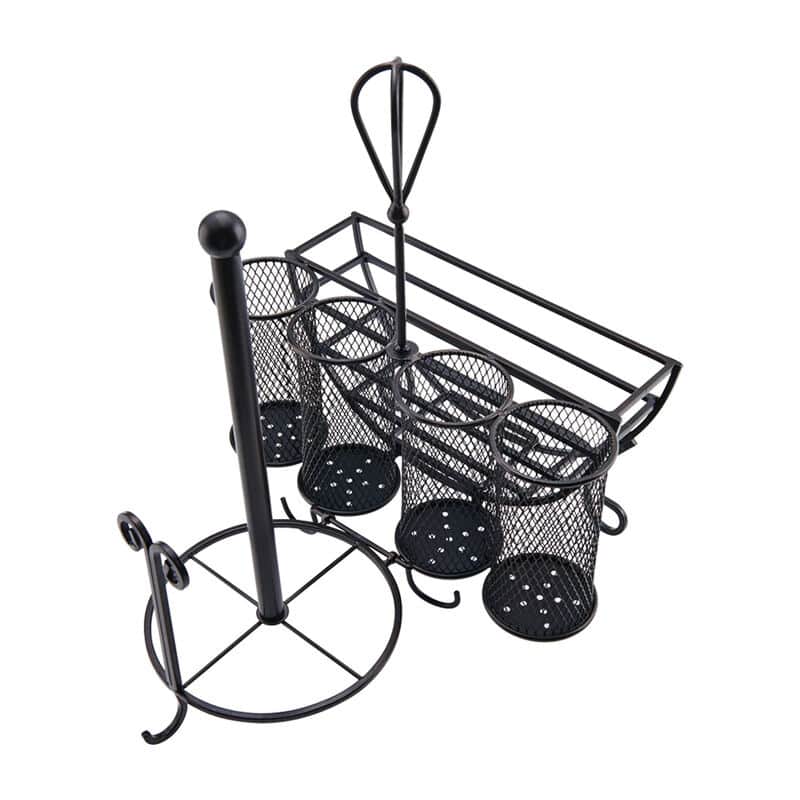 Gourmet Basics by Mikasa Avilla Picnic Caddy Antique Black