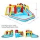 preview thumbnail 7 of 7, 7 in1 Inflatable slide water park bouncing house Soccer garden bouncer,Splash pool,Water gun,Climbing wall,Basketball,Football