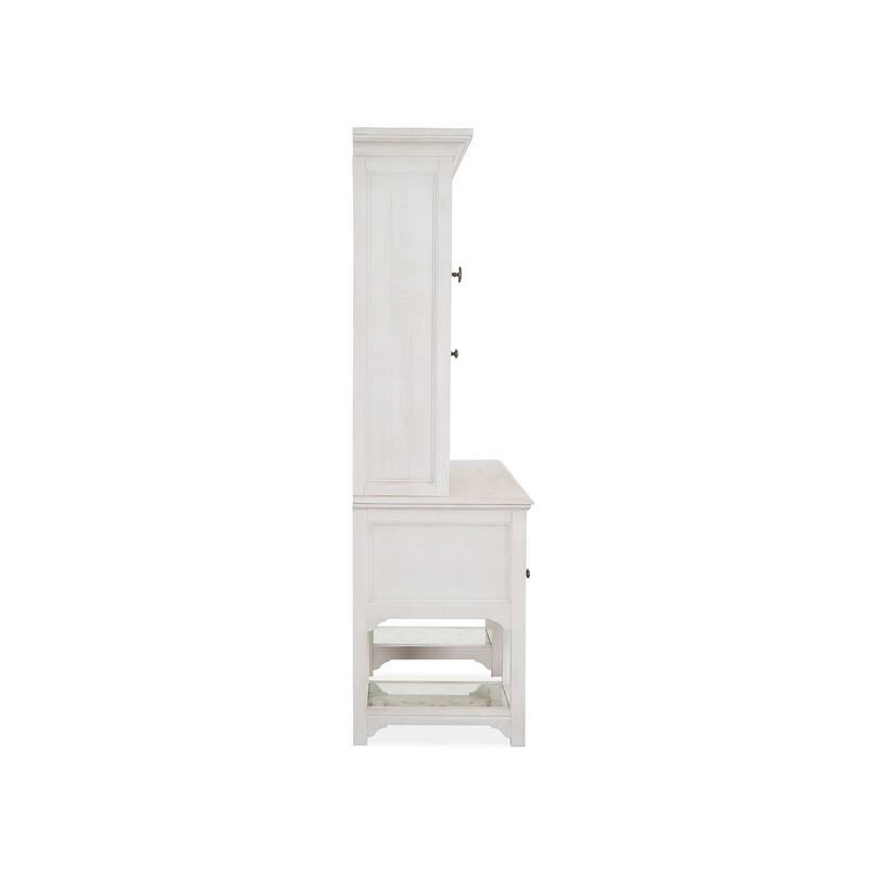 Magnussen Home Bronwyn Alabaster Desk With Hutch