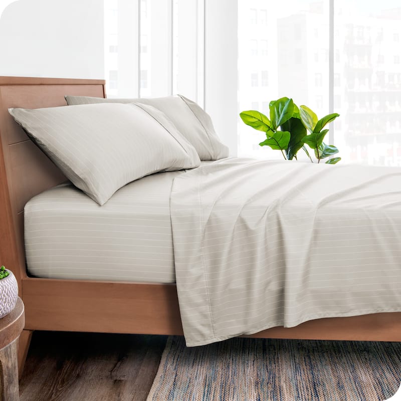 Bare Home Double Brushed Deep Pocket Printed Sheet Set