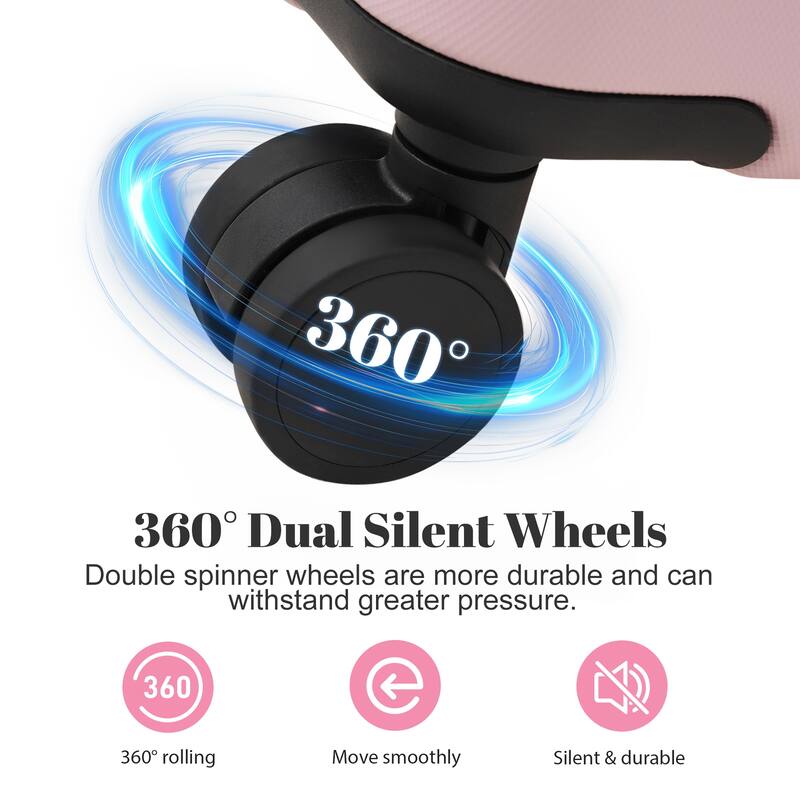 6 Piece Luggage Set, with Double Spinner Wheels Handle Password Lock, 14 IN Cosmetic Case 20/24/28 IN Luggages with Bag