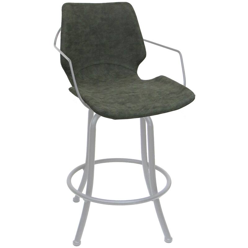 Asheville Swivel Counter 26", 30" or Extra Tall 34" Metal Bar Stool