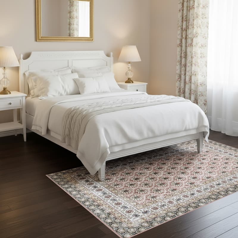 Laura Ashley Imagine Printed Chenille Washable Non-Slip Rugs