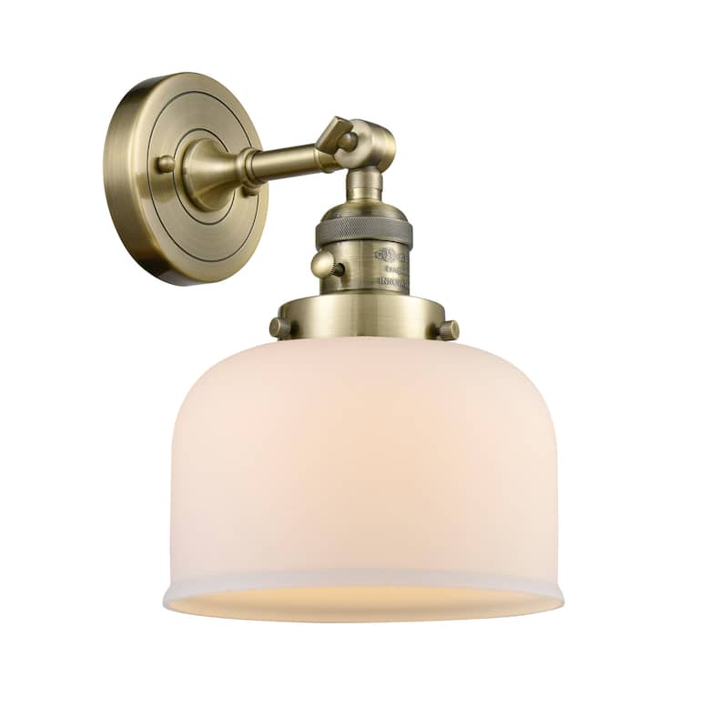 Innovations Lighting Large Bell Single Light 12" Tall Bathroom Sconce