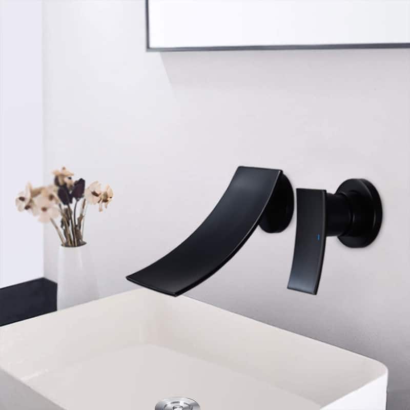 YASINU Wall Mount Widespread Bathroom Faucet
