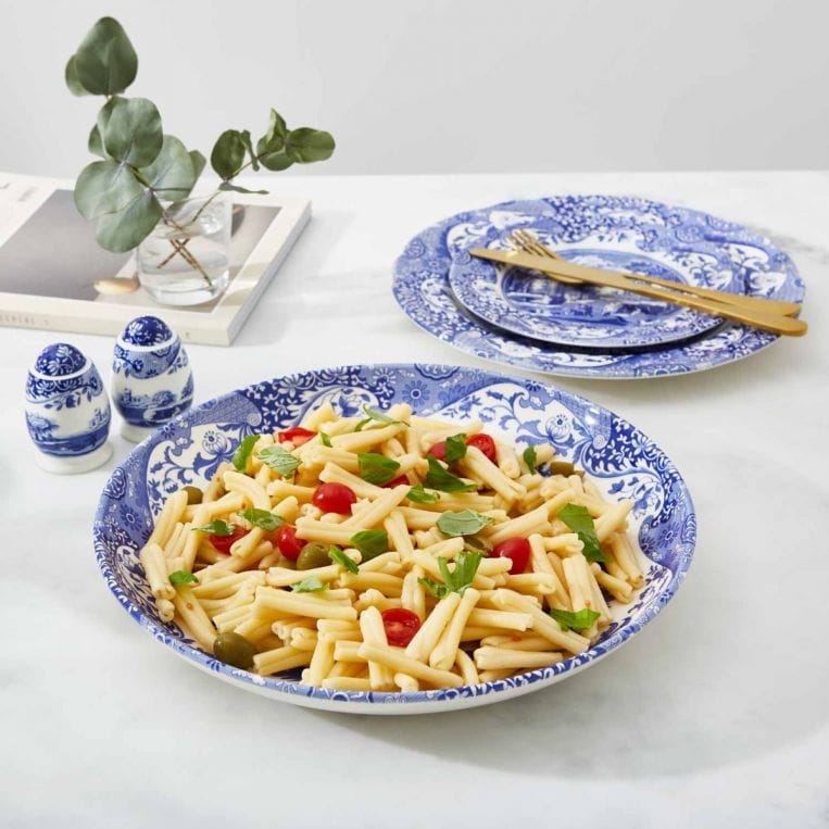 Italian pasta plates top