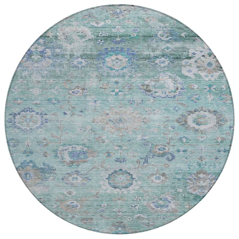 HomeRoots Floral Traditional Rectangle Outdoor Rug