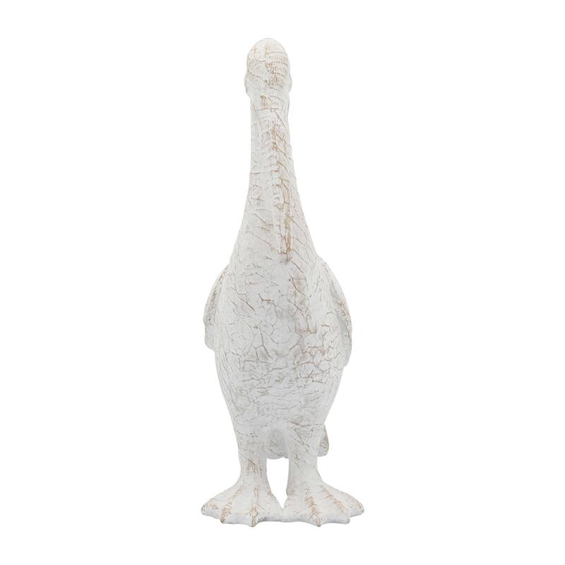 Decorative Ceramic Pelican Figurine Sculpture - 14", White - 13.75"