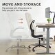 preview thumbnail 7 of 19, Ergonomic High Back Office Chair, Swivel Task Chair with Adjustable Flip-up Armrest, PU Leather Computer Desk Chairs with Wheels