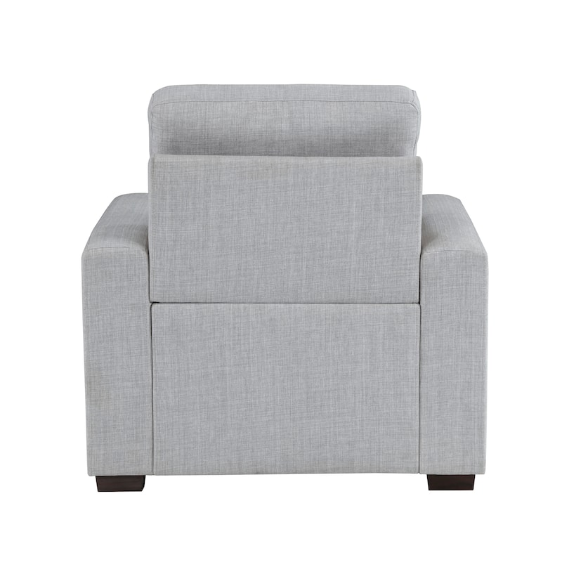 Miles Fabric Chair with Pull-out Ottoman