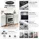 preview thumbnail 3 of 11, Cosmo Commercial-Style 30 in. 3.5 cu. ft. Gas Range with 4 Italian Burners, Convection Oven in Stainless Steel