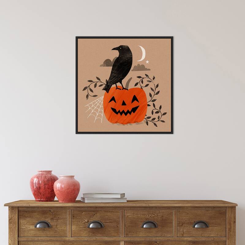 Amanti Art Graphic Halloween II Framed Canvas Wall Art