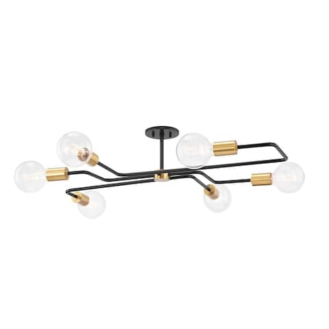 Jena Small 6 Light Semi Flush Mount
