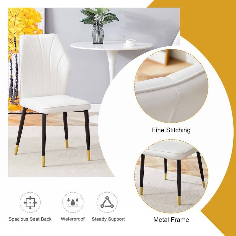 4PCS PU Dining Chairs