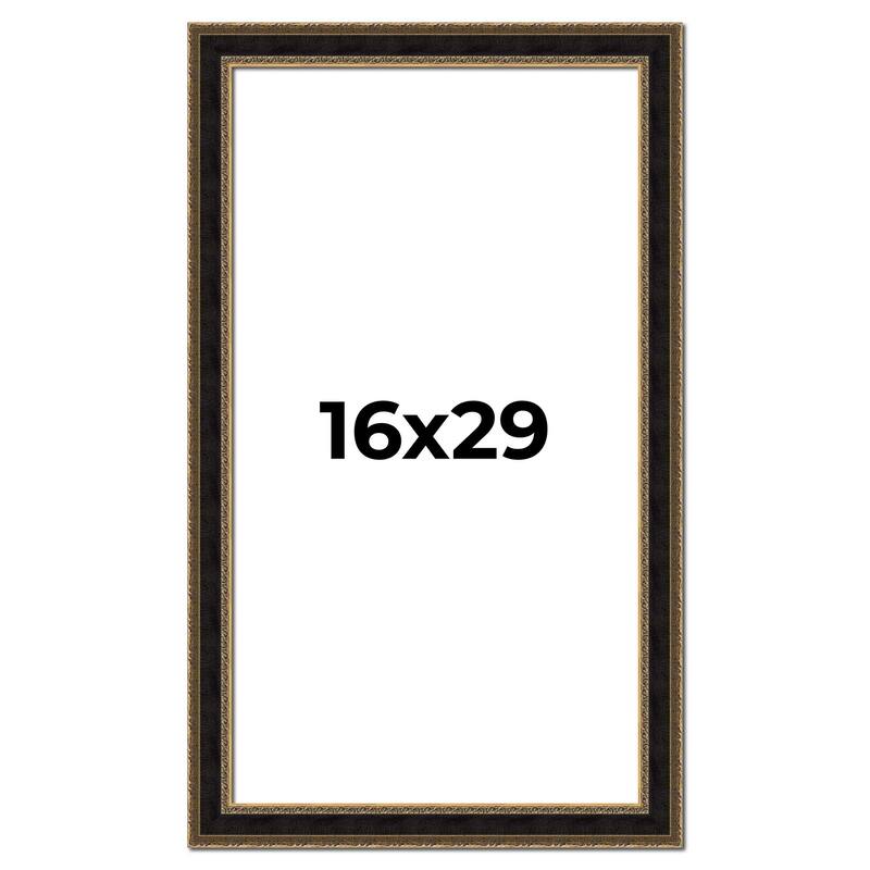 16x29 Frame Gold Antique Vintage Sold Wood Picture Frame | 1.75 Inch