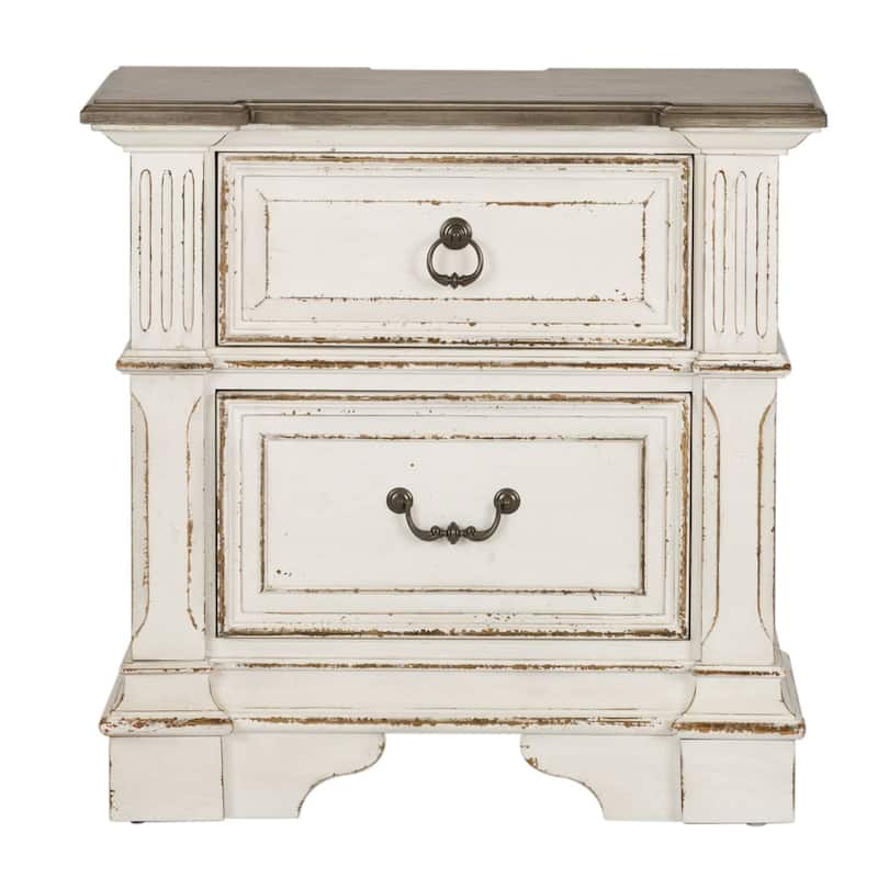 Liberty Furniture Abbey Park Upholstered Sleigh Bed, Dresser & Mirror, Chest, Nightstand- California King, King, Queen