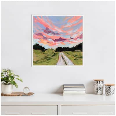 Kate and Laurel Sylvie Illinois Framed Canvas by Emily Kenney