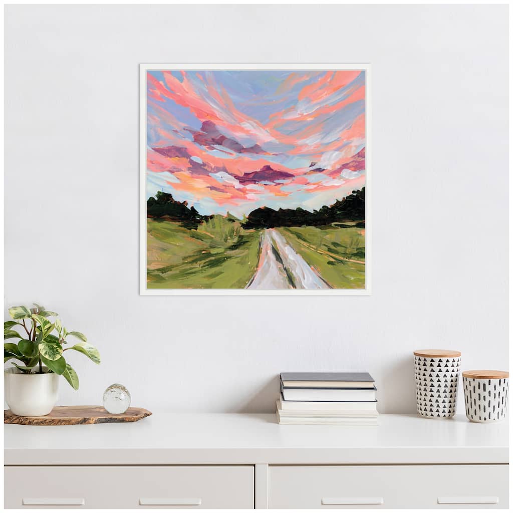 Kate and Laurel Sylvie Illinois Framed Canvas by Emily Kenney
