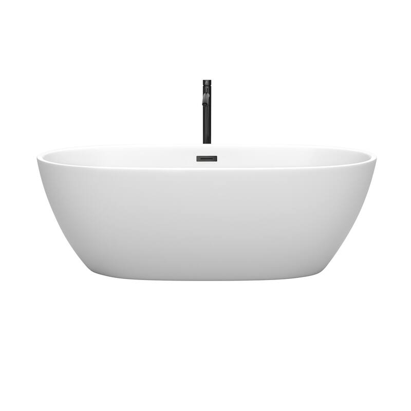 Wyndham Collection Juno 67" Free Standing Acrylic Soaking Tub with