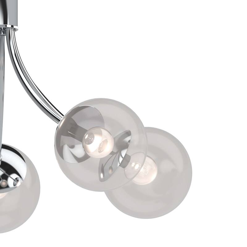 Volume Lighting 5-Light Indoor Chrome French-Inspired Chandelier