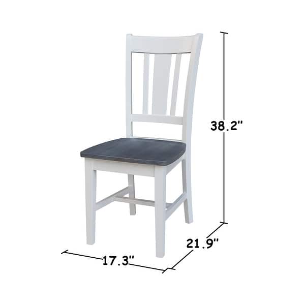 dimension image slide 0 of 2, 42 in. Drop Leaf Dining Table with Splat Back Chairs - Dining Set