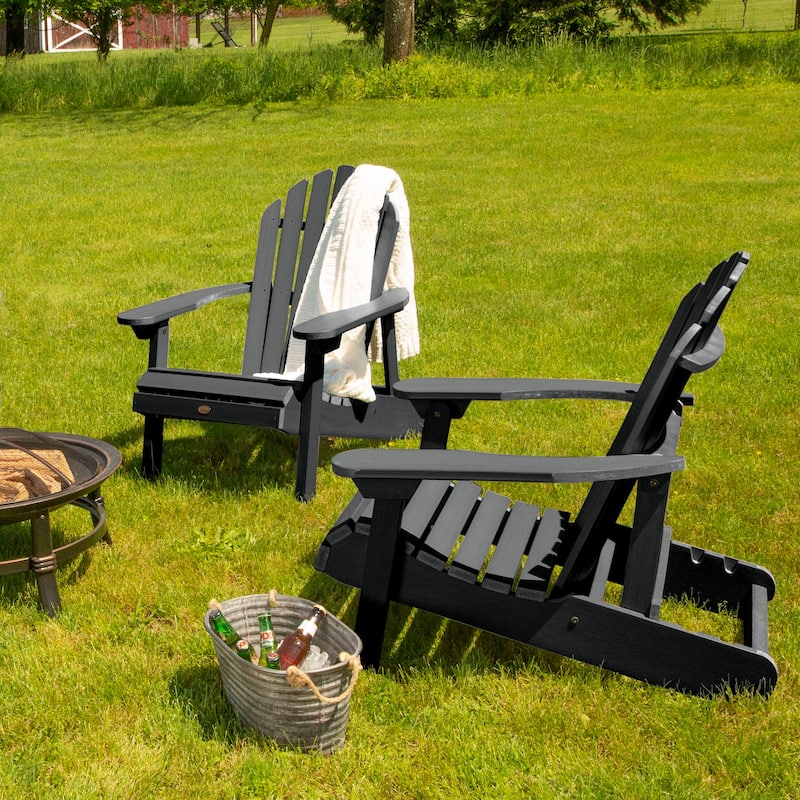 Highwood Hamilton Reclining Adirondack Chairs (Set of 2)