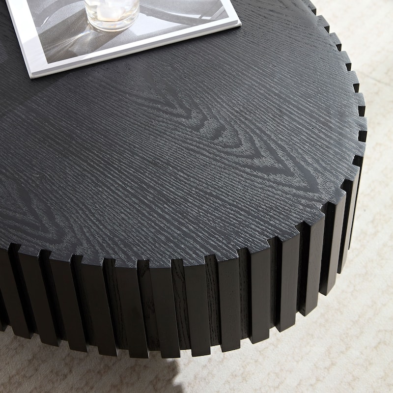 Length 43.7 inch Round Coffee Table for Living Room