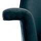 preview thumbnail 5 of 6, SAFAVIEH Couture Aimee Velvet Arm Chair- Navy / Gold - 33.5" W x 31.7" L x 40.9" H - 33.5" W x 31.7" D x 40.9" H