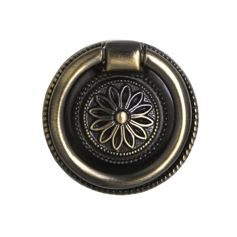 Utopia Alley Medici Cabinet Ring Pull Knob - Decorative Cabinet Drop Pull Knobs for Cabinets - Metal Drawer Pull Knobs 1 5/8"