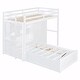 preview thumbnail 6 of 23, Twin Bunk Bed with Lift & Storage - Clothing Organizer, Spacious Drawers, Shelving - Ideal for Kids & Teens